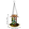 Waterproof Solar Bird Feeder Iron Bird Water Dispenser Funny Wild Bird Feeder  for Outdoor