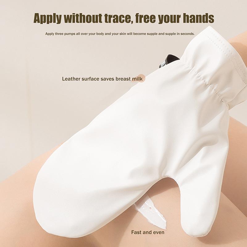 Leather Surface Body Lotion Mousse Glove With Thumb Self-Tanning Double-Sided Prevents Sticky Hands Applicator Quick Dry Mitt