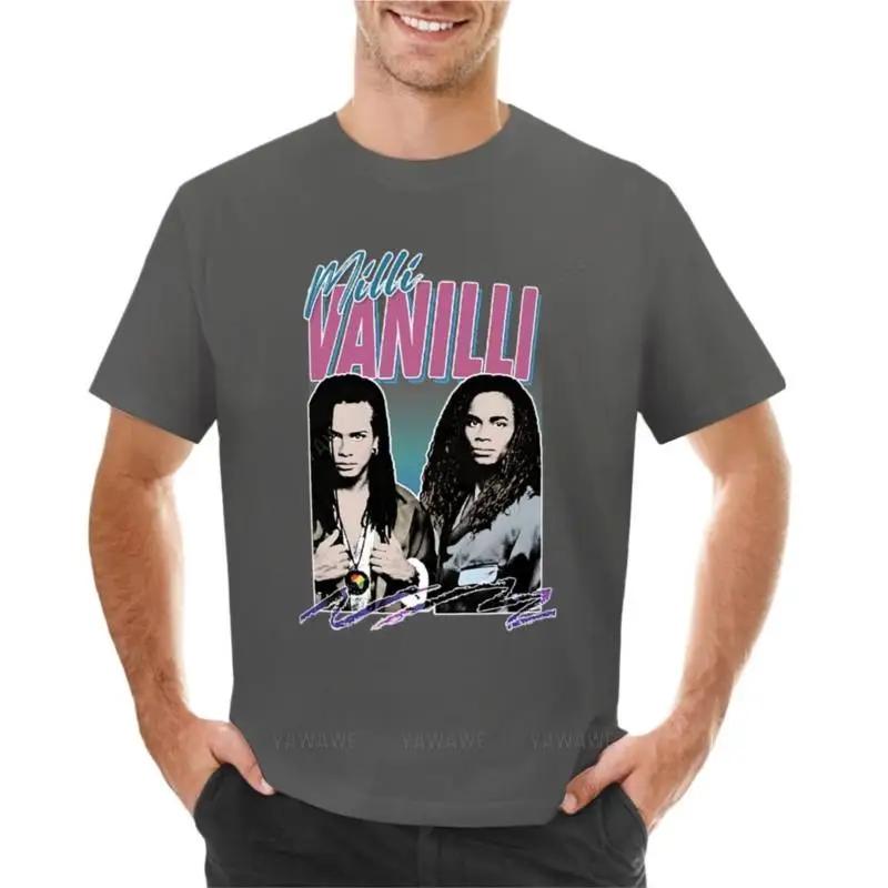 

Футболка Milli Vanilli с животным принтом для мальчиков, футболка для мальчика, мужские футболки с графикой, больших размеров 2XL