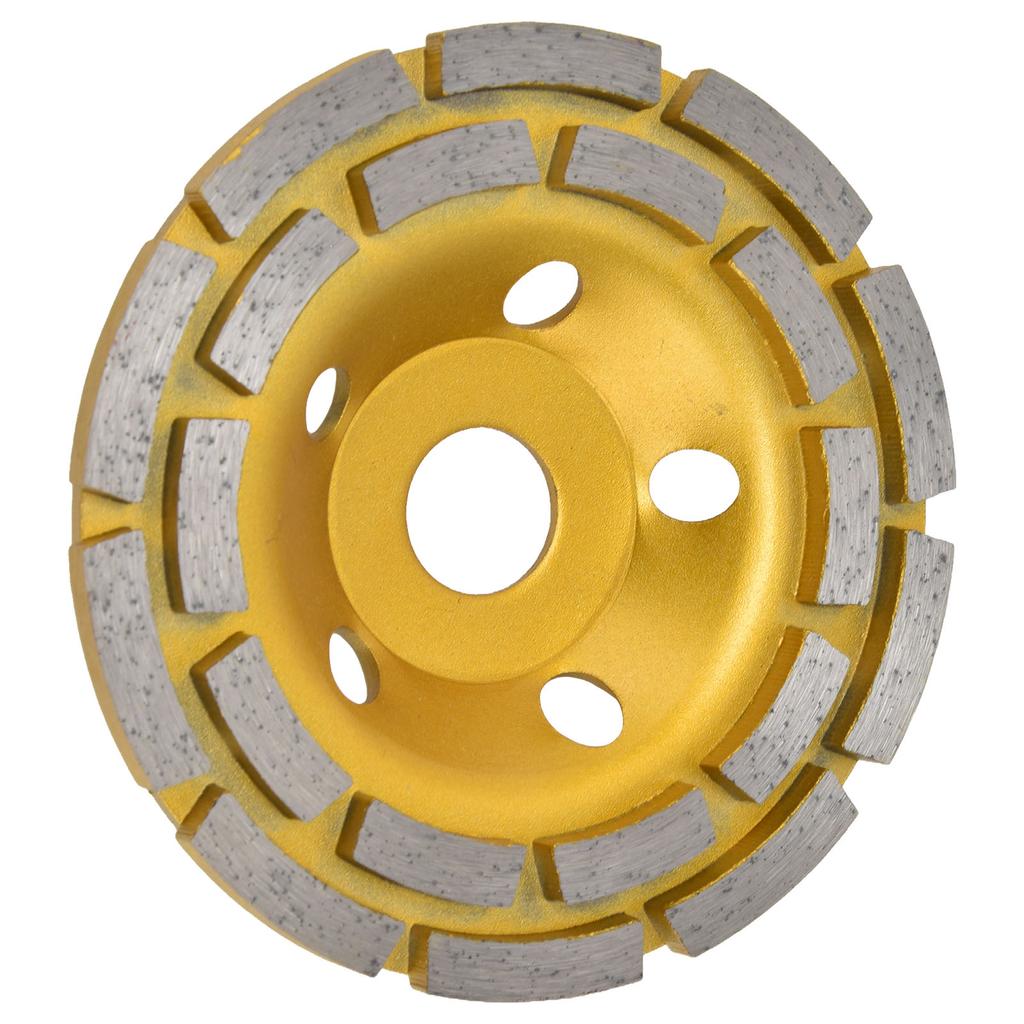 Diamond Cup Grinding Wheel Double Row Concrete Grinding Wheels for Granite Stone Marble125mm