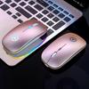 נורות LED Slim נטענת Bluetooth/USB אלחוטי RGB עכבר עבור Tablet PC Andoid IPad