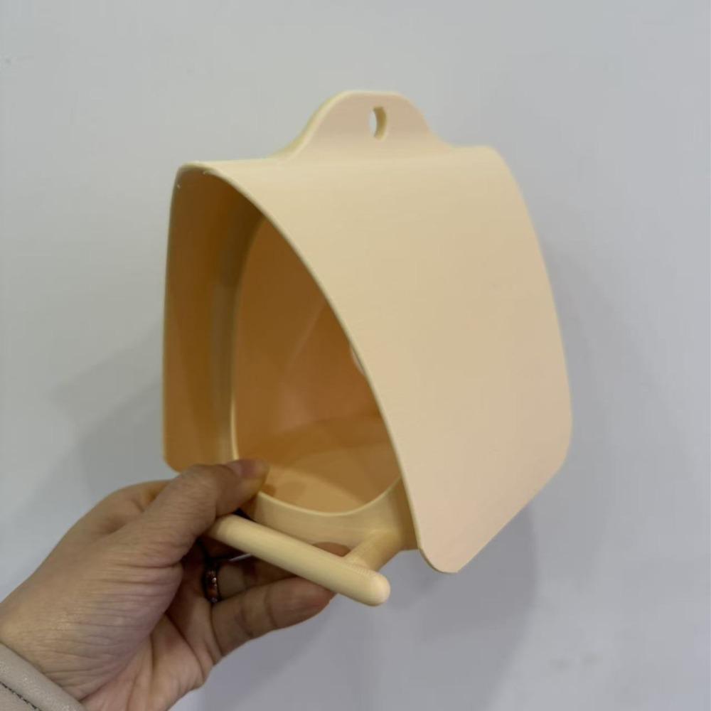 

3D Printing Hanging Bird Feeder Rain-Resistant Bird Food Container Wildlife Habitat Outside Garden жовтий