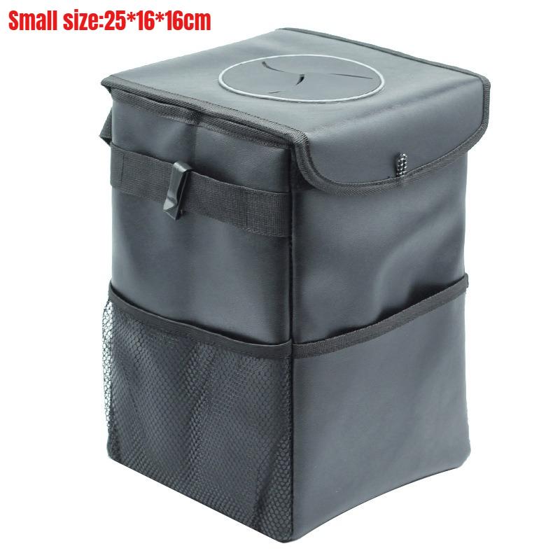 Foldable Removable Waterproof Car Trash Can with Lid Car Storage Box, Suitable for Trucks, SUV, Cars Multi-Purpose Trash Can