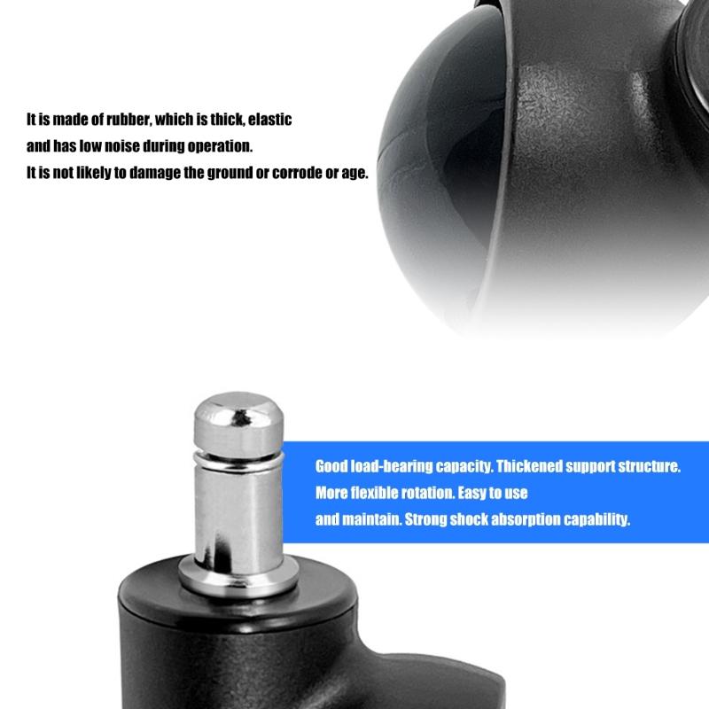 Universals Office Chair Wheel Caster Trolley Rollers Heavy Duty Swivels Caster Hardware for Office/Computer Chairs