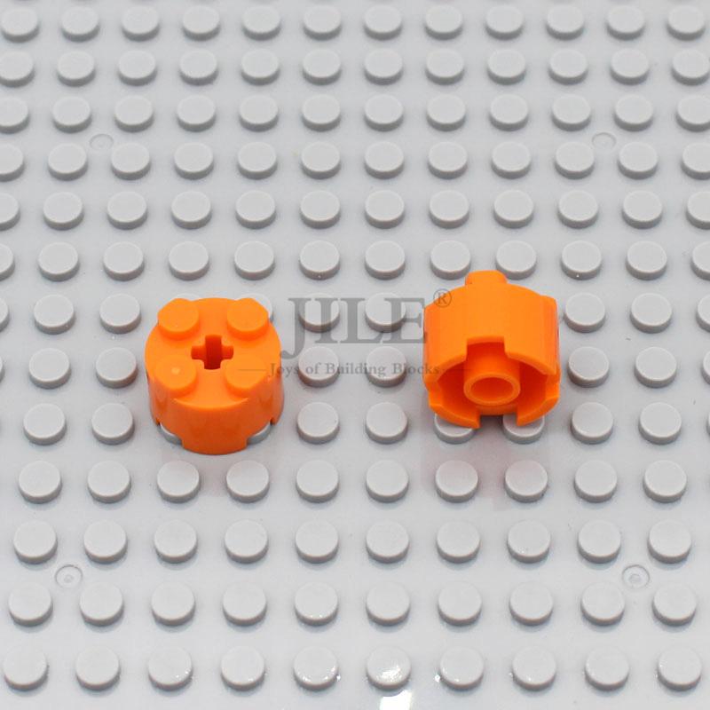 50PCS MOC Bricks Parts Round 2x2 with Axle Hole 3941 Educational Building Blocks Compatible Construction Assembles DIY Toys