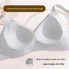Women's Seamless Fashion Bra with W-shaped Soft Support, Wire-free Lifting Cups, and Thin Style Foundation.