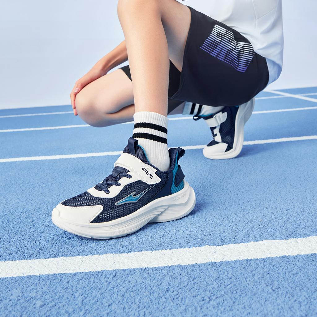 Huangxing Erke Childrens Mingao 2 Synthetic Leather Fabric Mesh Summer Breathable Comfortable Physical Test Low-Top Running Shoes 65125203060-602
