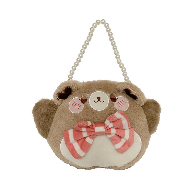 Hello Kitty Sheep Bear Plush Coin Purse With Zipper Closure For Kids And Girls
