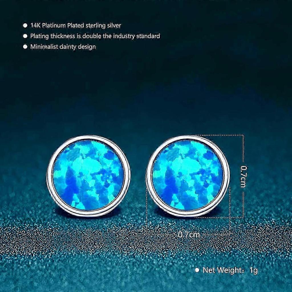 Sterling Silver 925 Small Round Stud Earrings