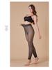 Women's Sheer Fleece-Lined Nine-Point Leggings: Fake Transparent, Autumn/Winter, Thickened, Warm, Plus Size, One-Piece Pantyhose.