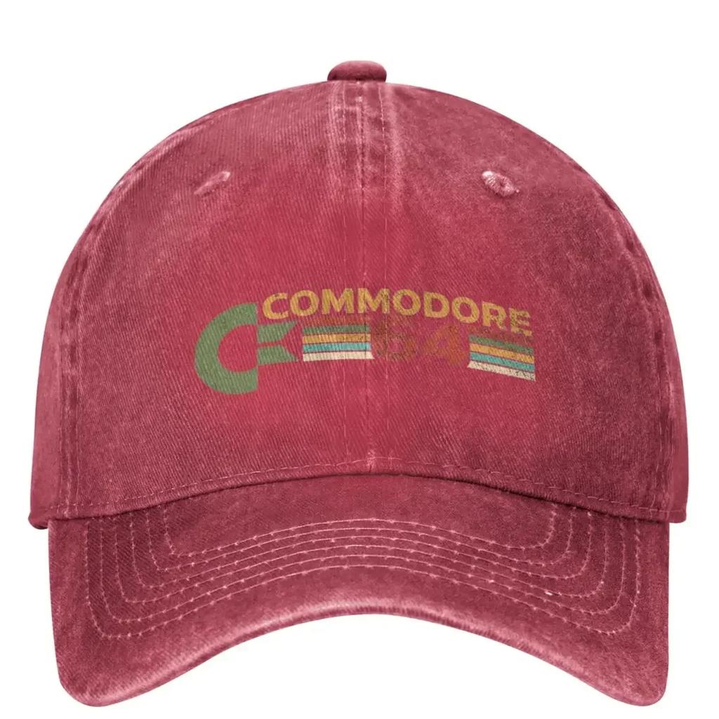 Commodore Baseball Cap S Retro Computer Tennis Skate High Quality Washed Trucker Hat UnisexTeens Vintage Snapback Cap