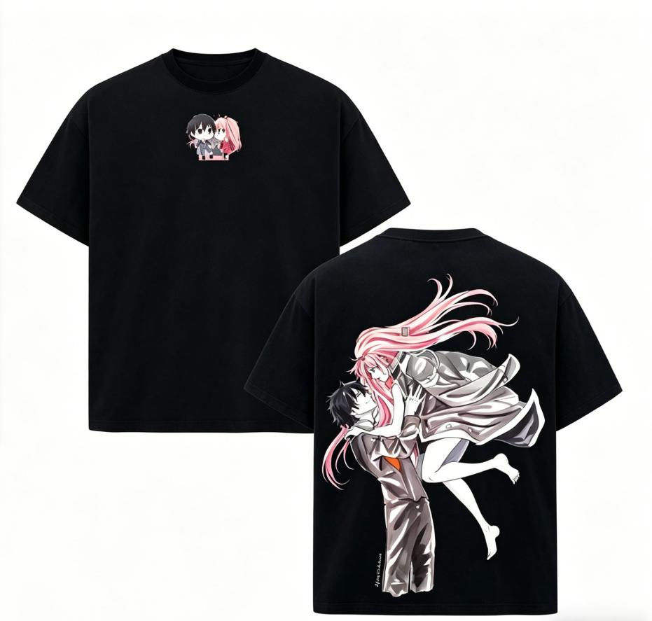 Darling in the Franxx Zero Anime Lover T shirt Year round clothing personality Clothes Plus Size Unisex New Model Couples high quality soft