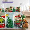 1 ST Grinch patroon Beddengoed Dekbed Set Dekbedovertrek Kussensloop Huisdecoratie Verjaardagscadeau (1 dekbedovertrek + 2 kussenslopen, zonder binnenkussen)