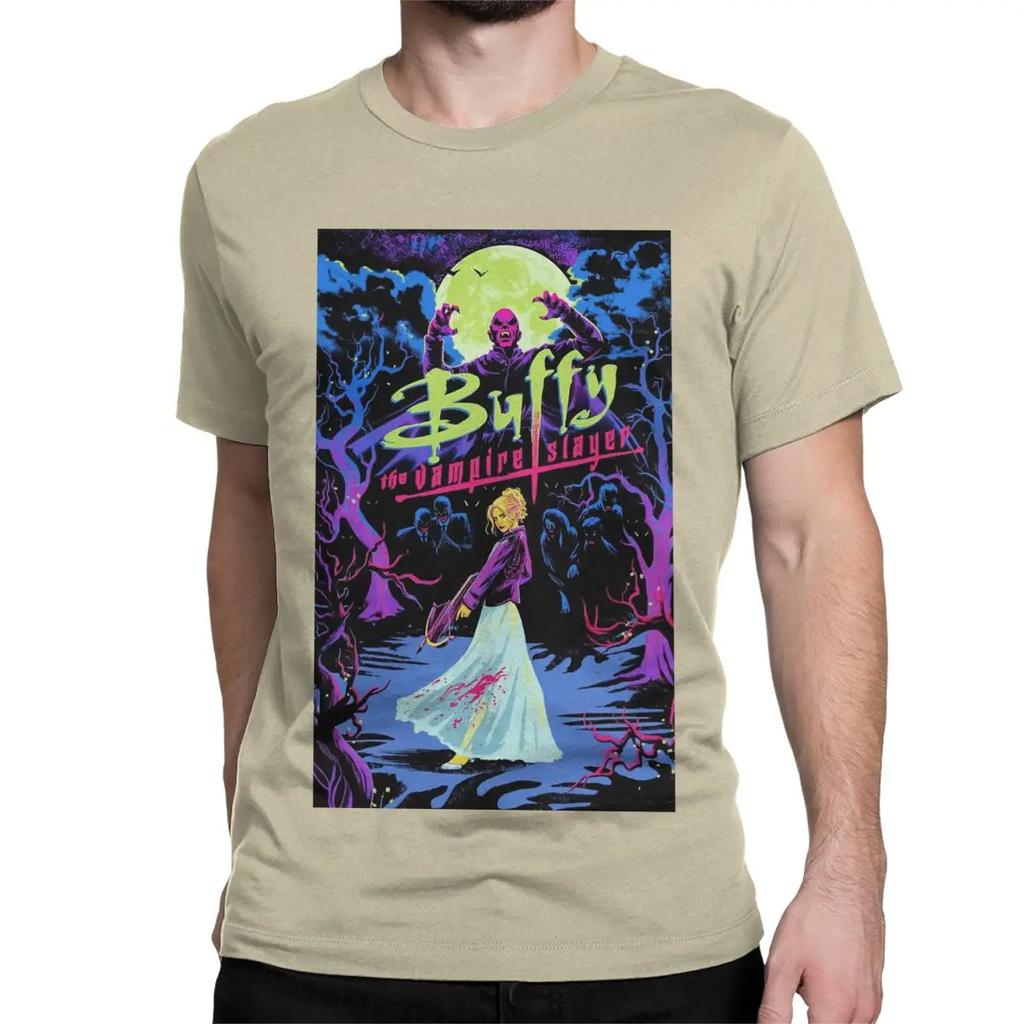 Buffy, přemožitelka upírů Umělecká trička Pánská Dámská Vintage 100% bavlněná trička Kulatý výstřih Krátký rukáv Trička Párty oblečení