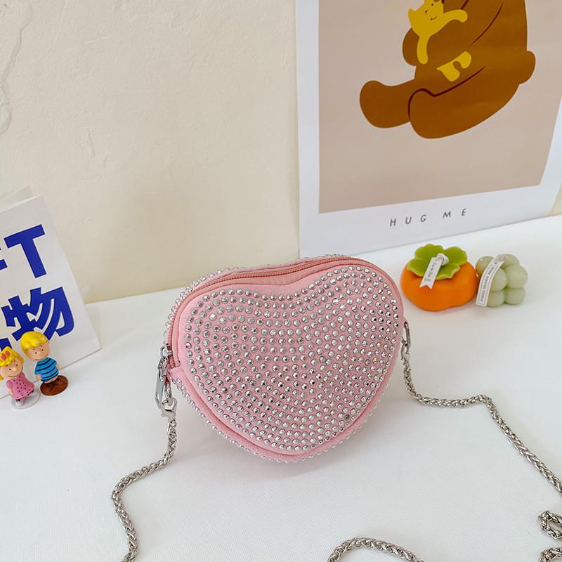 Fashionable Rhinestone Mini Shoulder Bag For Children Stylish Crossbody Purse With Breathable And Durable Materials