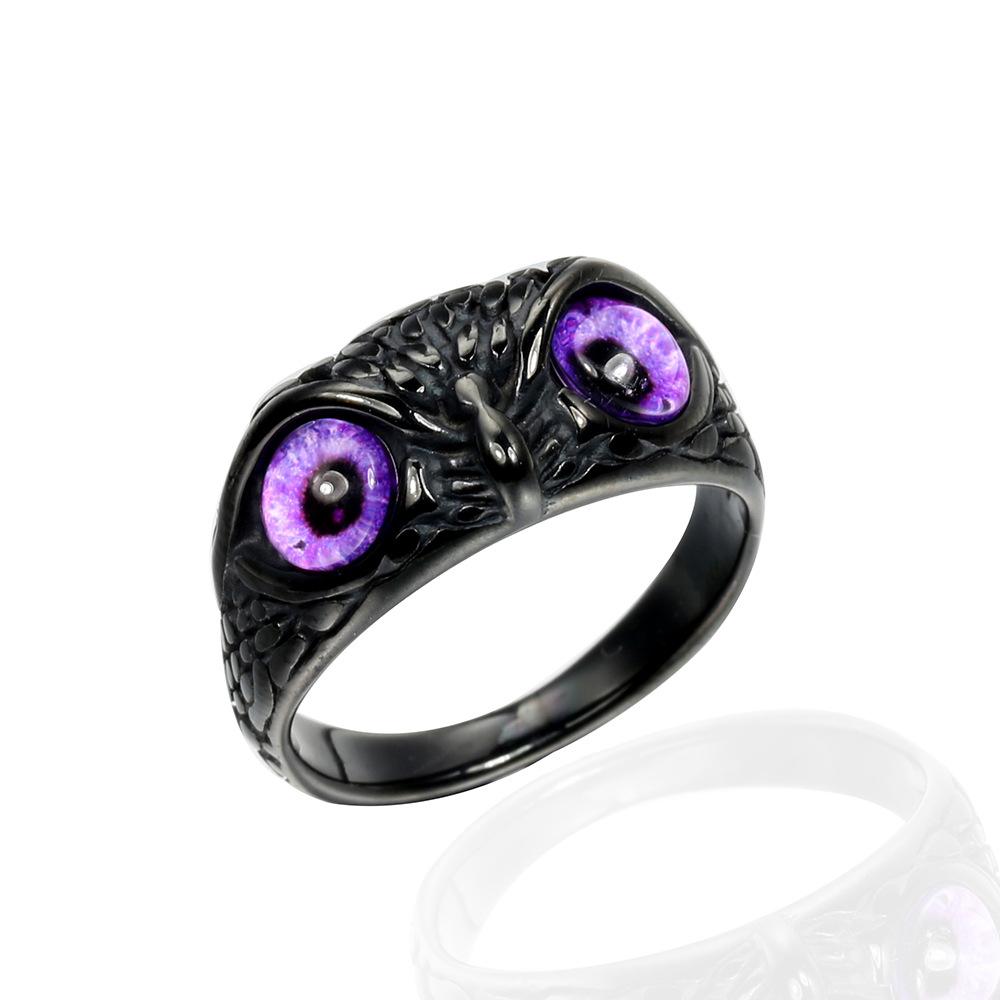 Personality Trend Ring, Vintage Halloween Owl Ring, European and American Ring 2026