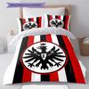 Biancheria da letto con motivo calcistico di Francoforte, Set piumone Copripiumone Federa Regalo di compleanno per la casa (1 * copripiumino + 2 * federa, senza nucleo)