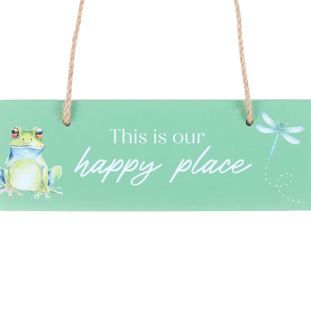 Something Different This Is Our Happy Place Hanging Sign
