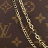 Louis Vuitton Mini Pochette Double Chain Classic Monogram Coated Canvas Leather Handheld Shoulder Crossbody Bag Mini Women Bags Brown M82510