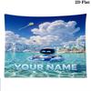 ASTRO BOT Custom Name Wall Tapestry Aesthetic Wall Hanging Printed Fabric Blanket Decorative Tapestries for Bedroom Living Room Home Decor