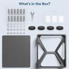 Aluminum Magnetic Mount Holder for Mini Universal Car RVs Truck Roof Mount Bracket with Cover Mounting Accessory