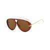 New Fashion Outdoor Yellow Sunglasses Women Men Brand Vintage Punk Pilot Sun Glasses Female Beach Shades
