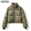 Moda feminina casual outono inverno cor sólida estampa manga comprida jaquetas e casacos casacos de plumas