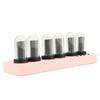 Tube Clock Kit Wireless Control with 6 Bit     LCD Screen 12 24 Hours RGB Backlit Desktop Decoration