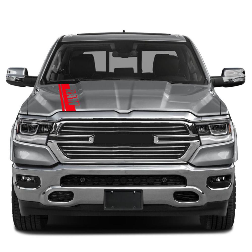 Car Hood Sticker For Dodge RAM 1500 2500 3500 Rebel TRX Pickup Stripes Kit Style Decor Decal Truck Vinyl Cover Auto Accessories