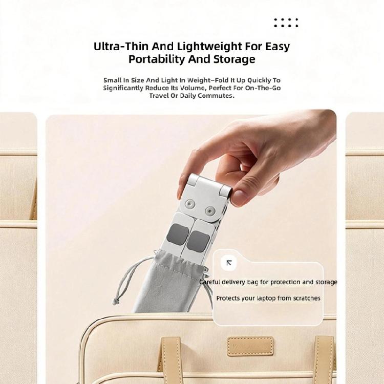 Universal Foldable Laptop Stand For 17inch Devices 5 Adjustable Heights Lightweight