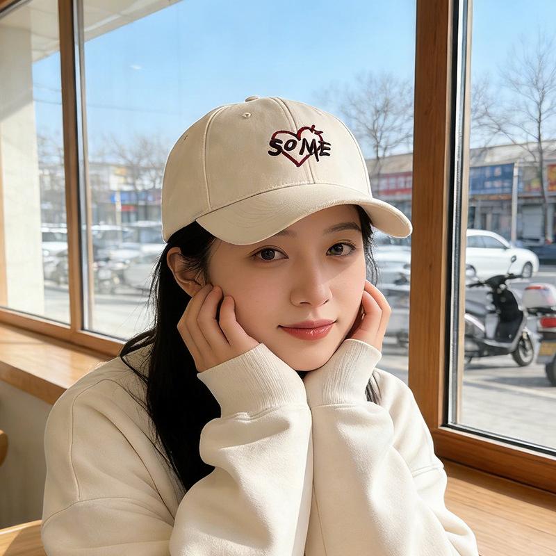 

Peaked Cap Female Trend Brand Embroidered Alphabet Baseball Cap Male Japanese Sun Hat M（56-58cm）