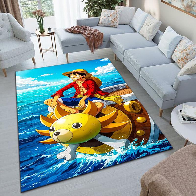 Starring the Japanese cartoon ONE PIECE Monkey D. Luffy carpet is suitable for living room and bedroom doormats office balcony decorative carpet V21