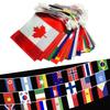 World String Flags Banner Set String Flag Set Different Countries Rectangular Flags for Sports Clubs Indoor Bar Garden Gift