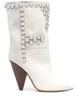 Fashion Brand Rivet Inlaid Women's Knee High Boots Cowhide Suede Stage Show Ankle Boots Fashionable Sexy Autumn  Winter Womans Shoes