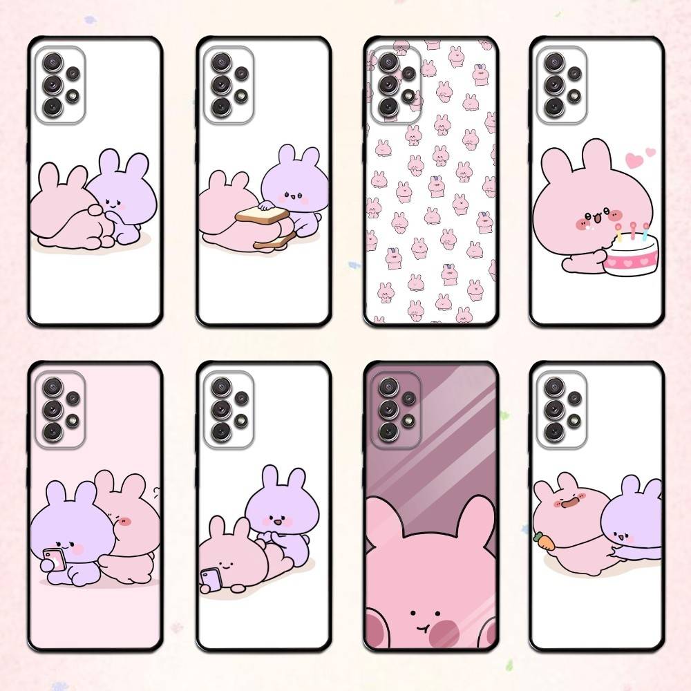C-Cute A-Asamimichan Phone Case For Samsung S 25,24,23,22,30,21,10,9,Ultra,Plus,Lite,FE,4,5 G Soft Black Case
