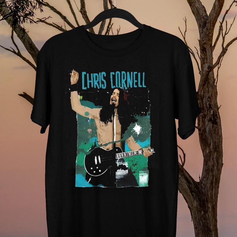 Chris Cornell Guitar Unisex Concert Rock TShirt