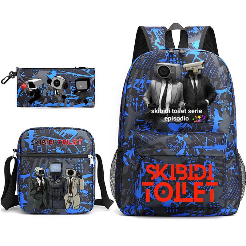 New toilet man spoof primary school backpack