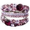 Kvinners Cubic Zirconia Ring Alloy Band Rhinestone Crystal smykker Gave blendende