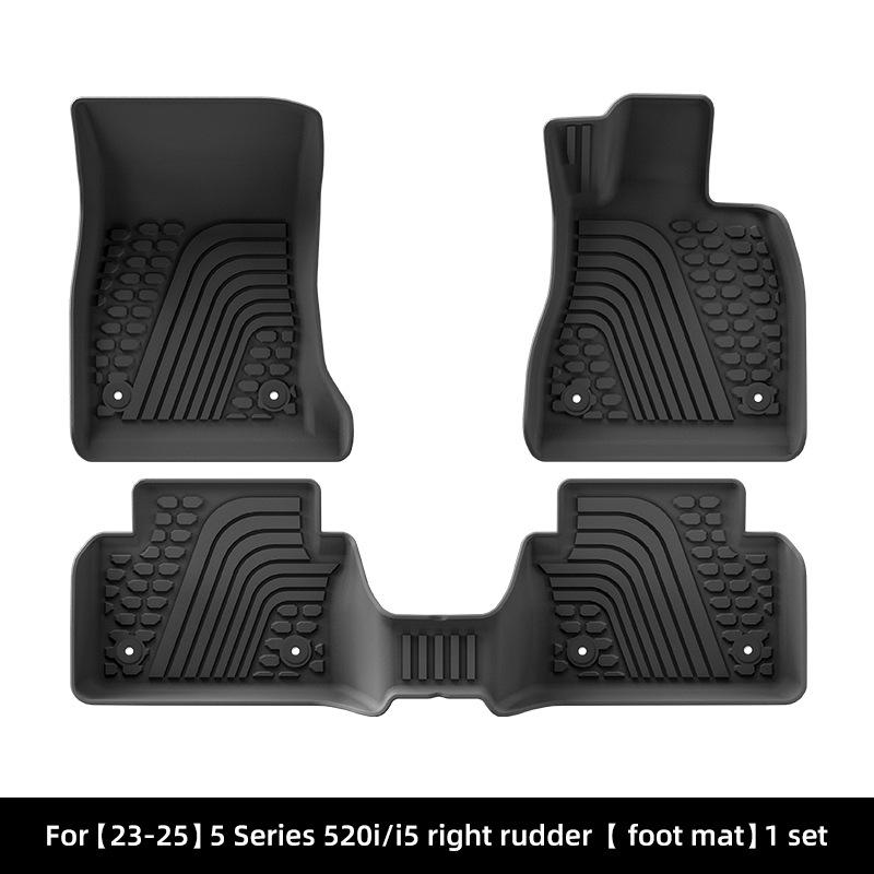 BMW 5 Series 520i/i5 Floor & Trunk Mats (2023-2025), TPE Material.