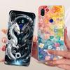Case For Redmi 7 Cover Transparent Cute Cat Fashion Butterfly Funny Painted Casing M1810F6LI M1810F6LH M1810F6LG