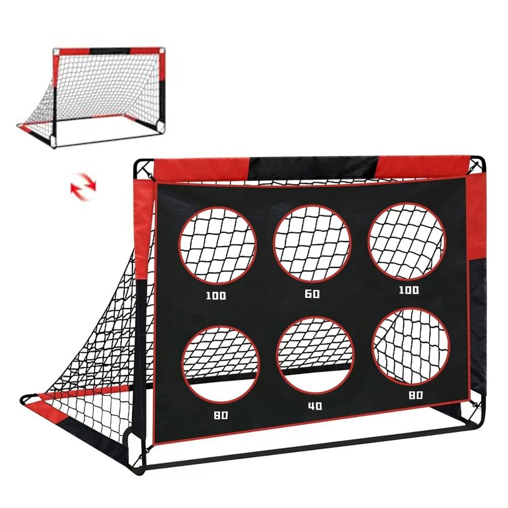 Portable Soccer Goal for Kids 2 in 1 Design Outdoor Training 450D Oxford Fabric Foldable Football Ne