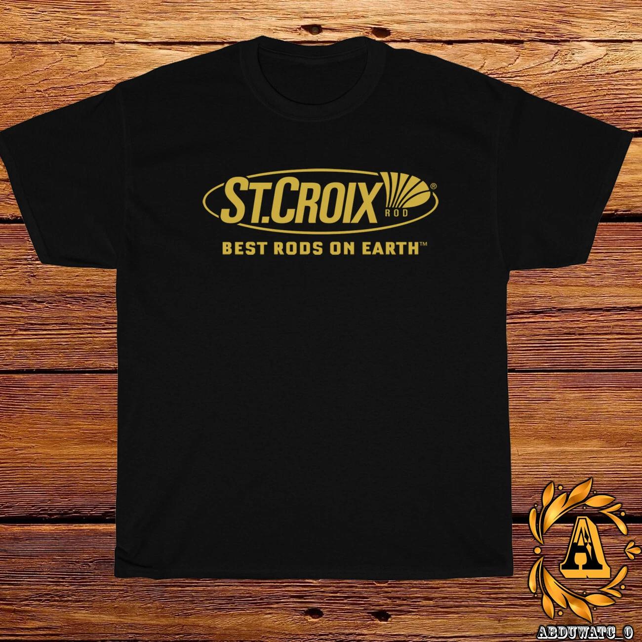 New Shirt St Croix ROD Fishing Logo Black/White/Grey/Navy T-Shirt S-5XL S