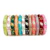 1cm Chinese Cloisonne Bracelet Traditional Women's Hand Bracelet  Gifts for Women Girl