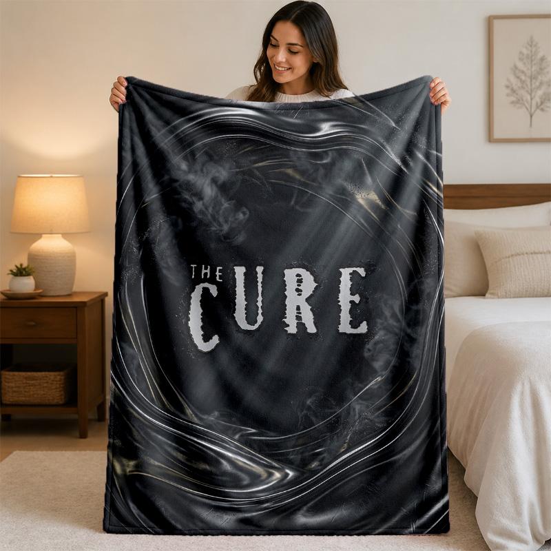 Coperta in Flanella con Stampa The Cure Morbida e Leggera Coperta Plaid in Peluche per Letto Divano Uso Domestico