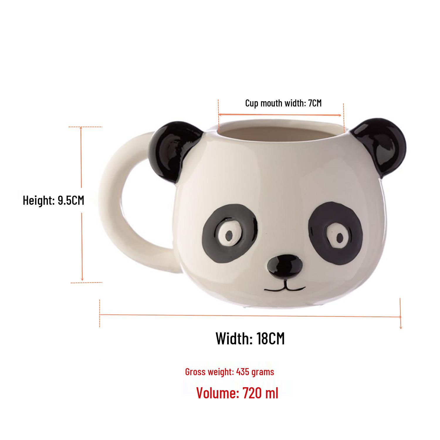 Кружка с 3D-головой животного из керамики - Тигр, Волк, Лев, Бульдог, Мопс