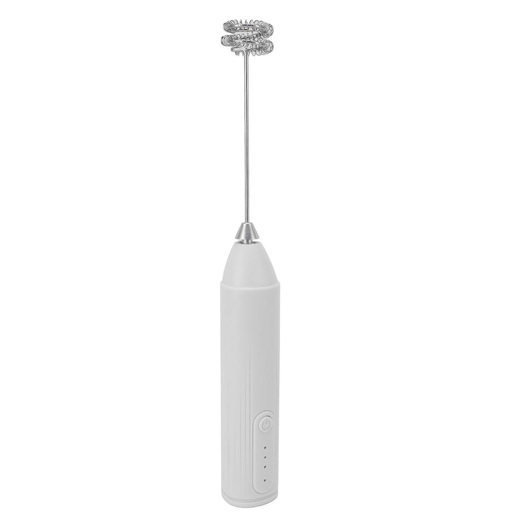 Milk Frother Cordless Rechargeable Handheld Drink Mixer for Coffee Stirring Milkshake Whisking