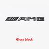 Adesivo Emblema Badge per Console Centrale AMG in ABS 3D per Mercedes Benz C63 E63 W204 W205 W212 W213 Decalcomanie Rosse Nere Argentate Accessori VI1