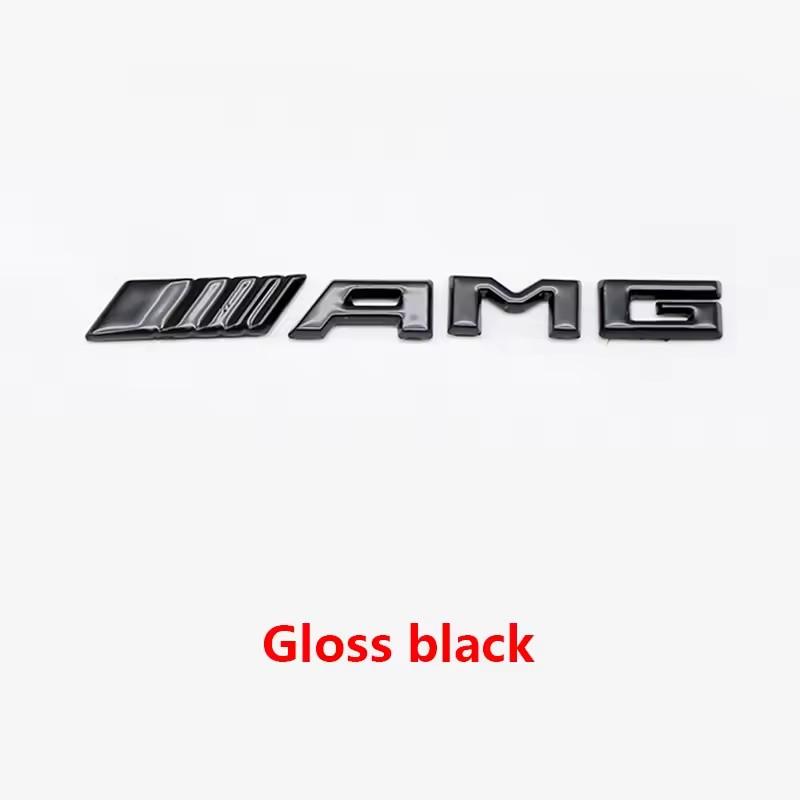 Adesivo Emblema Badge per Console Centrale AMG in ABS 3D per Mercedes Benz C63 E63 W204 W205 W212 W213 Decalcomanie Rosse Nere Argentate Accessori VI1