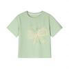 Desa Girls' Summer Mesh Bow Short Sleeve T-shirt