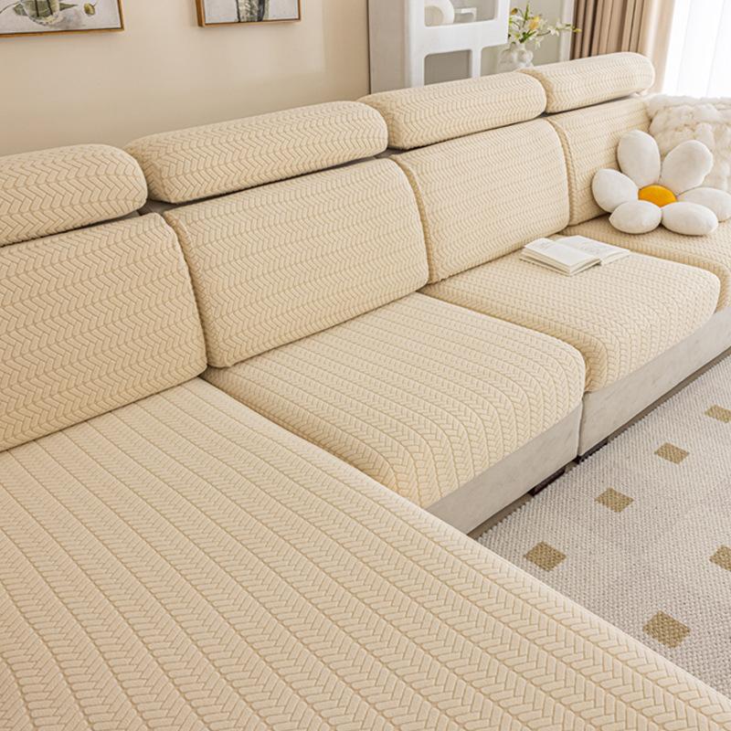 Elastic Sofa Cover Cushion Cover Sofa Hat Solid Color Sofa Cover All-inclusive Four Seasons Universal Cover Sofa Cushion Cover